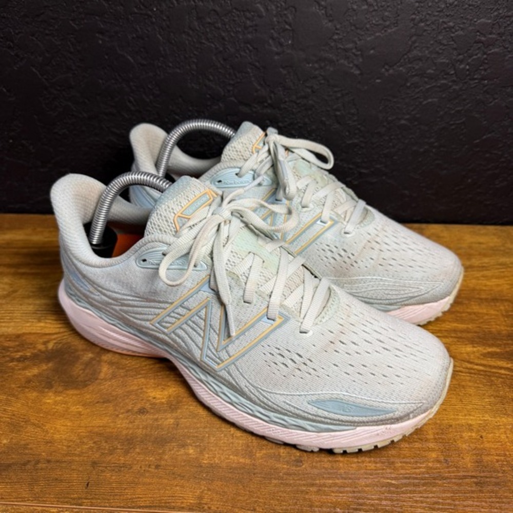 New Balance Fresh Foam 860 v12‎ W860E12 Blue Mesh Running Shoes Womens Size 10